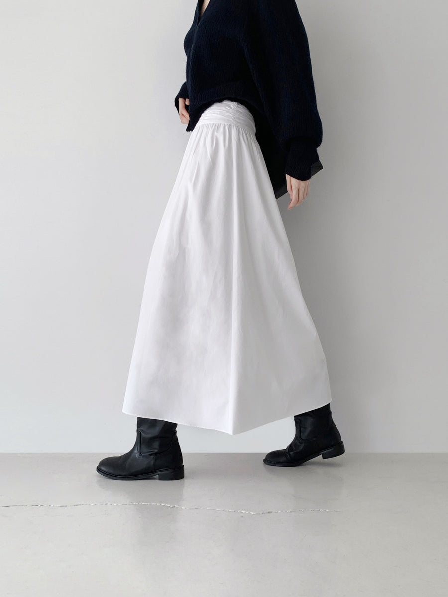Waist-Detail Flared Skirt (PREORDER)