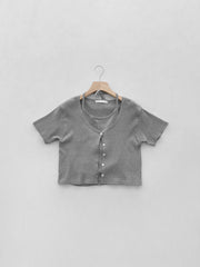 Ribbed Halterneck Top & Cardigan Set (PREORDER)