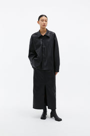 by DOE - Slit Leather Skirt