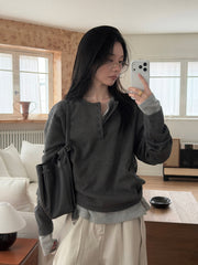 Heigle Waffle Button Top (PREORDER)