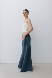 by DOE - Stonewashed Denim Maxi Skirt