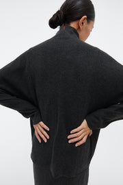 by DOE - Mock-Neck Woven Knit Sweater