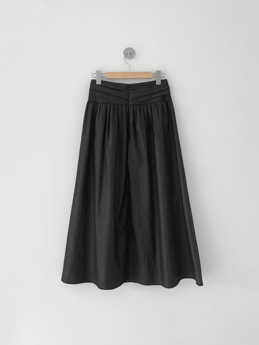Waist-Detail Flared Skirt (PREORDER)