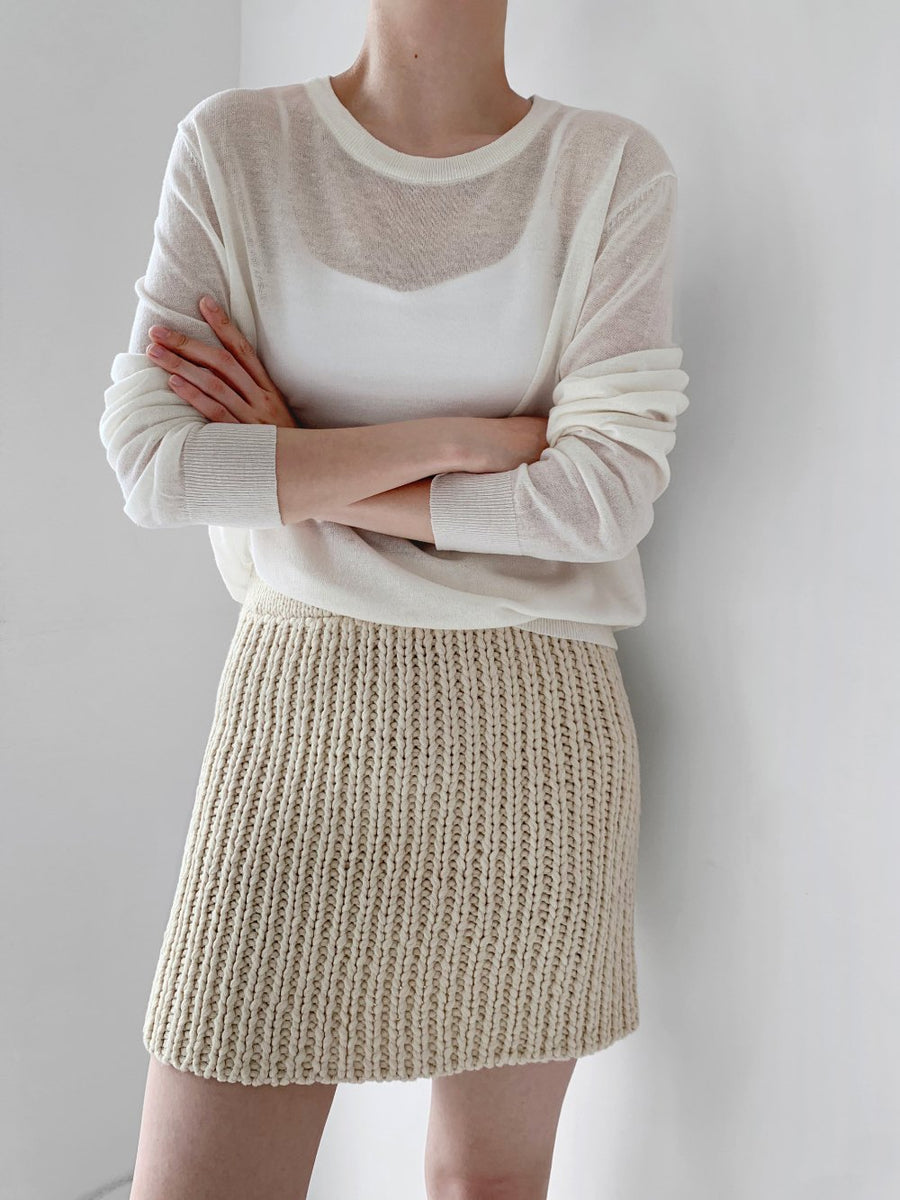 Handmade Net Knit Skirt