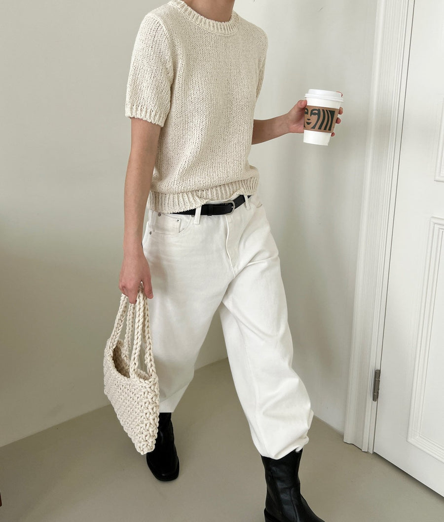 Cream Cotton Knit