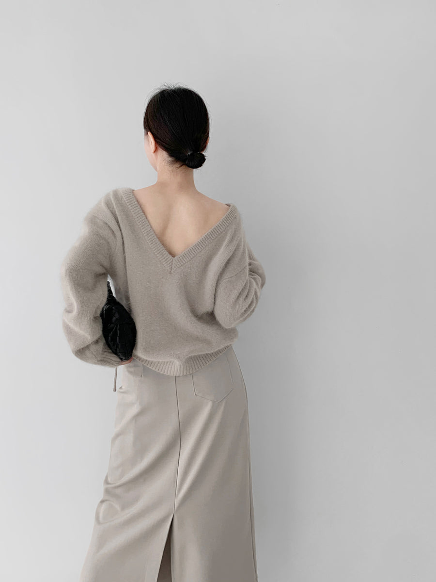 Angora Back Knit