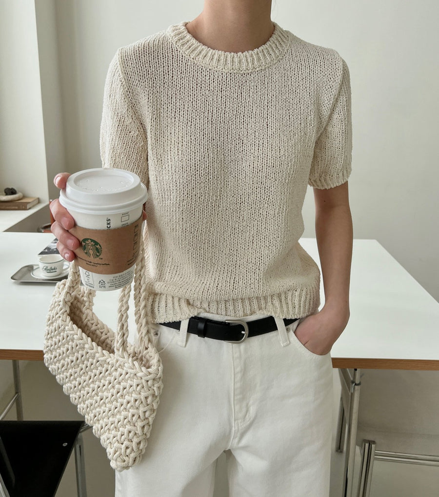 Cream Cotton Knit
