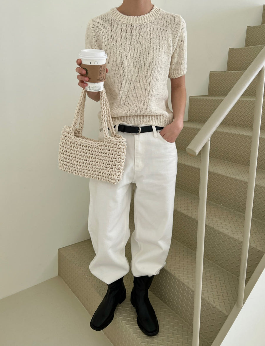 Cream Cotton Knit