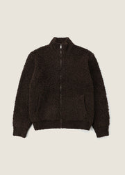 Unisex Bouclé Wool Zip Jacket