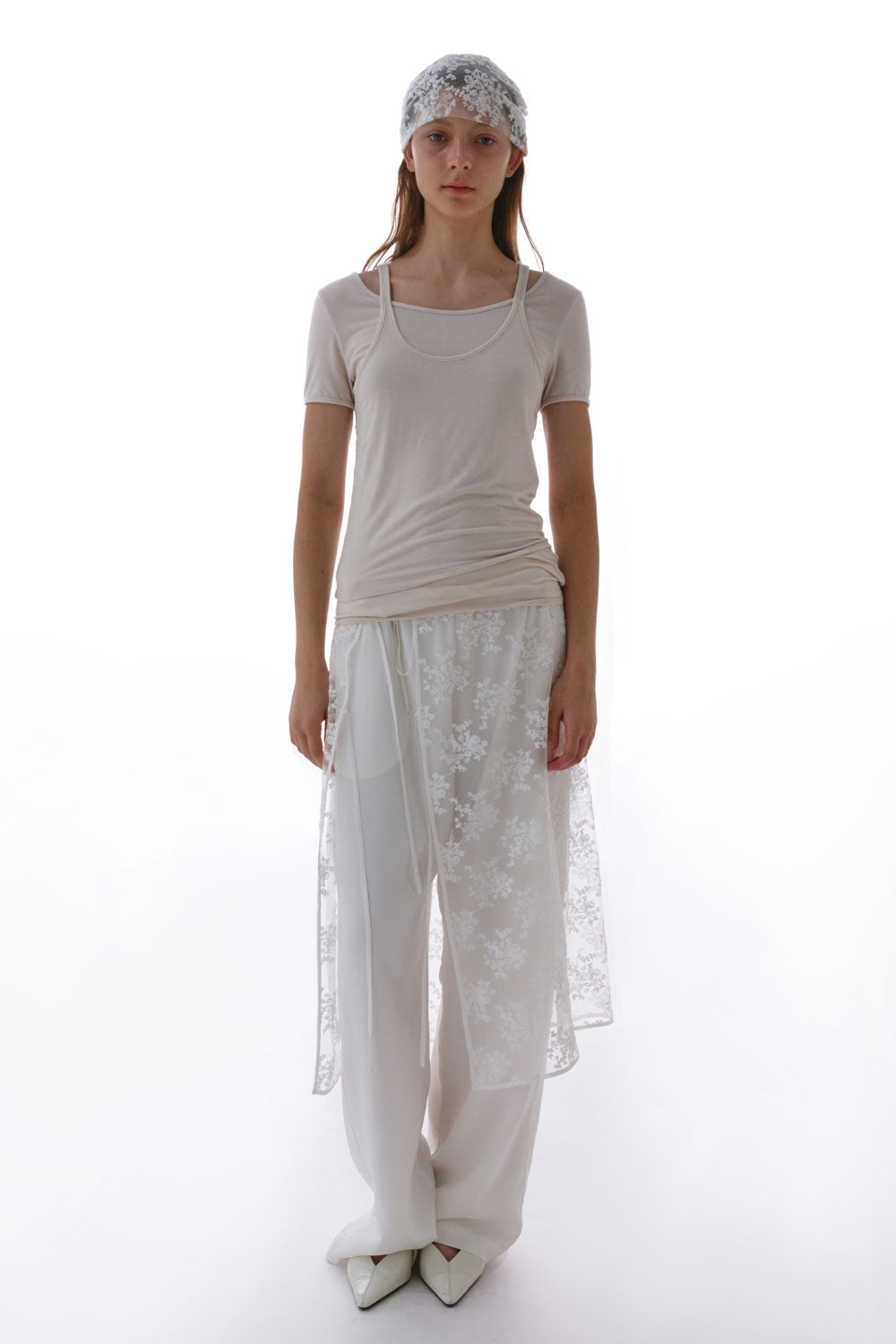スカート studio doe Floral Lace Wrap Skirt white by DOE - Lace Embroidery Wrap Skirt – FRECKL STUDIO