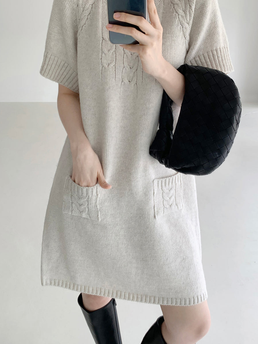 Cozy Cable Knit Dress