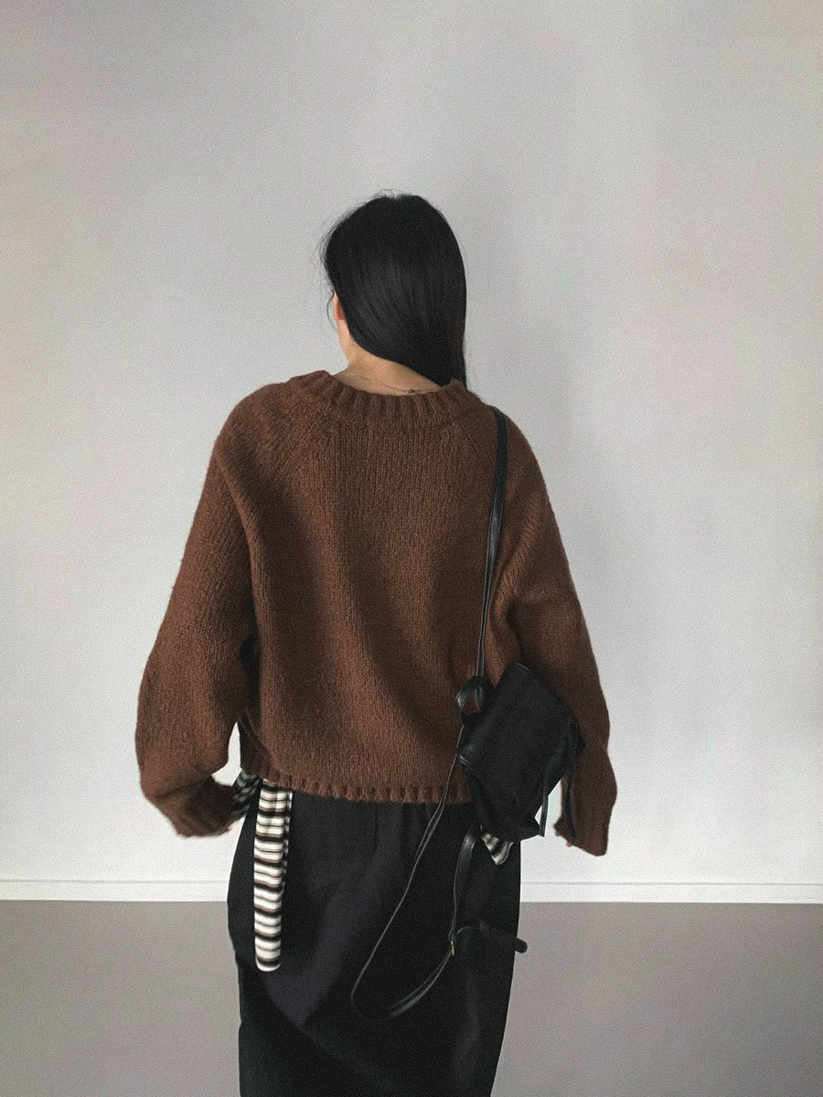 Marron V Knit