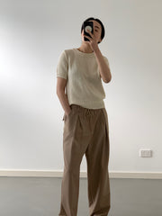 Cream Cotton Knit