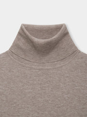 Merino Wool Half Sleeves Turtleneck