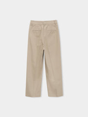Pleated Cotton Chino