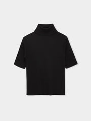 Merino Wool Half Sleeves Turtleneck