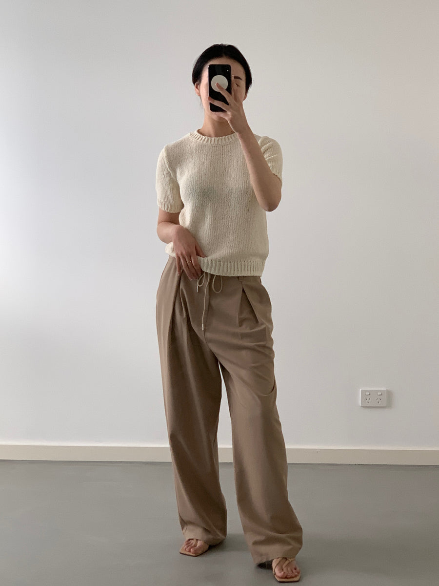 Cream Cotton Knit