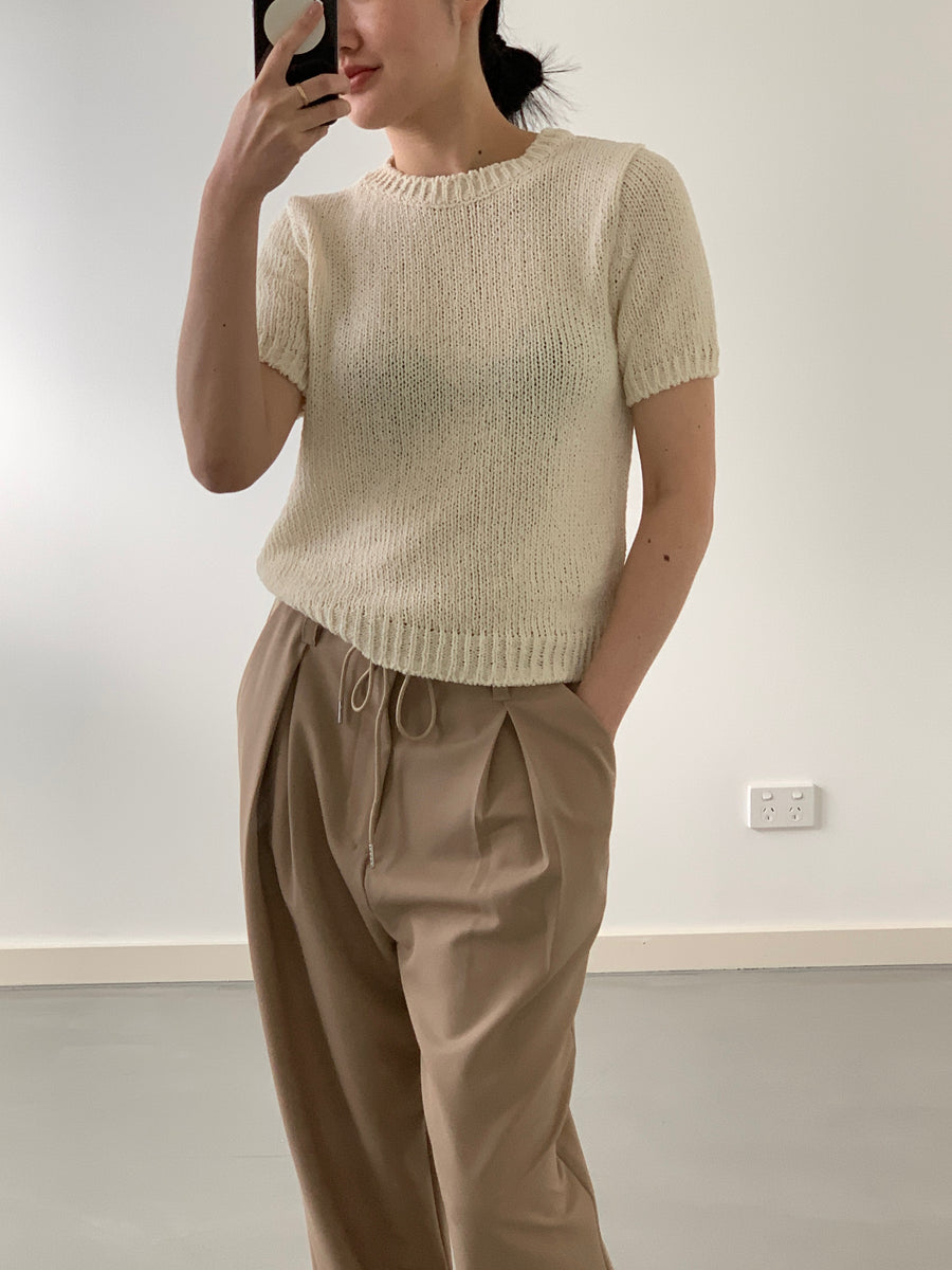 Cream Cotton Knit