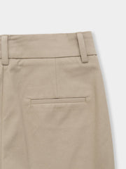 Pleated Cotton Chino