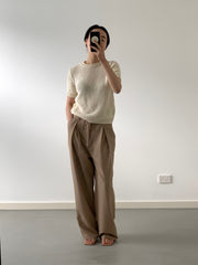 Cream Cotton Knit