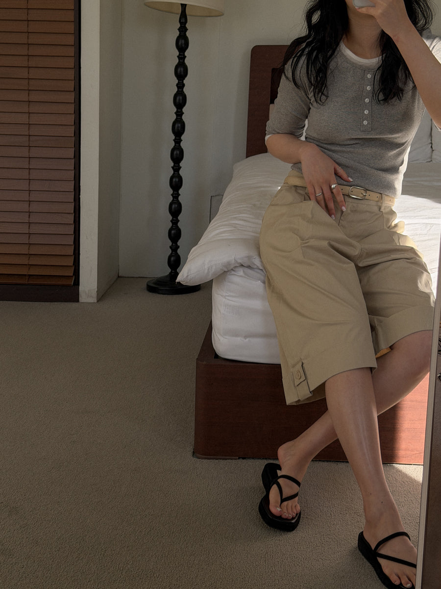 Cuffed Bermuda Shorts