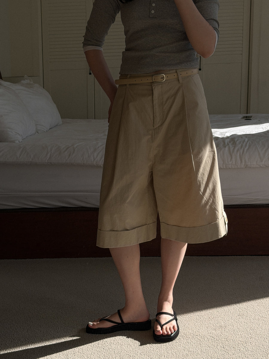 Cuffed Bermuda Shorts