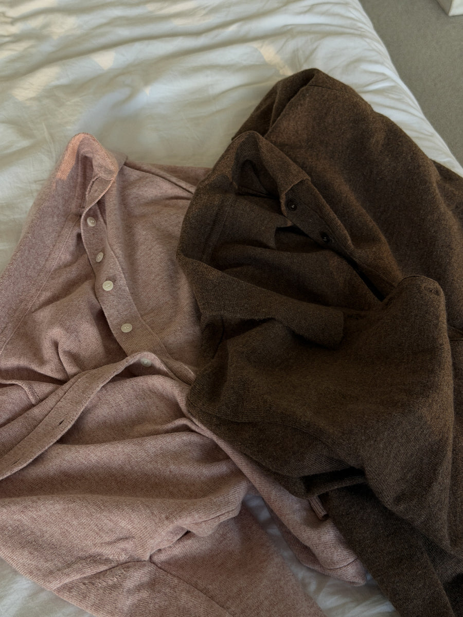 Placket Polo Knit