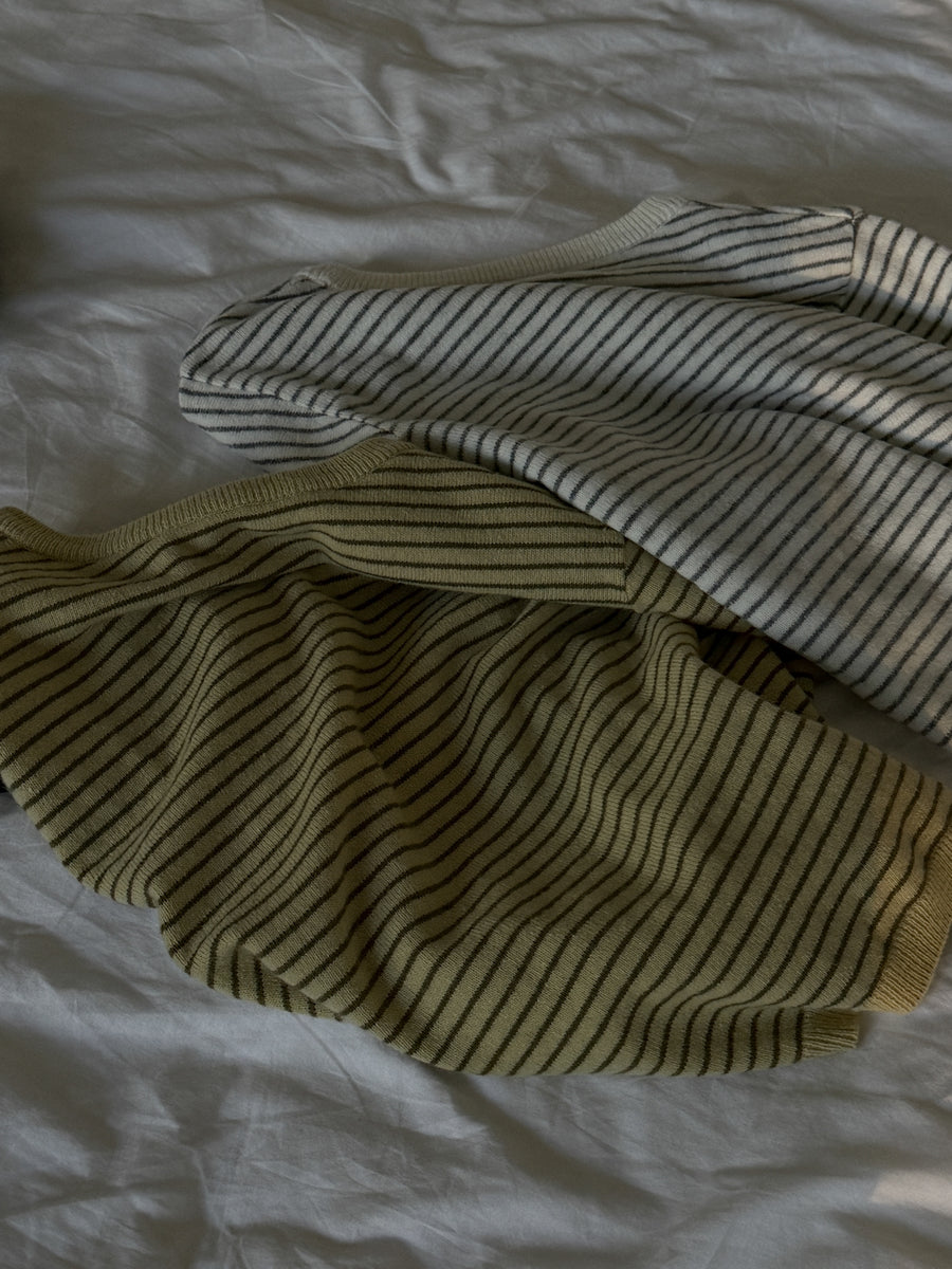 Mellow Cashmere Stripe Knit