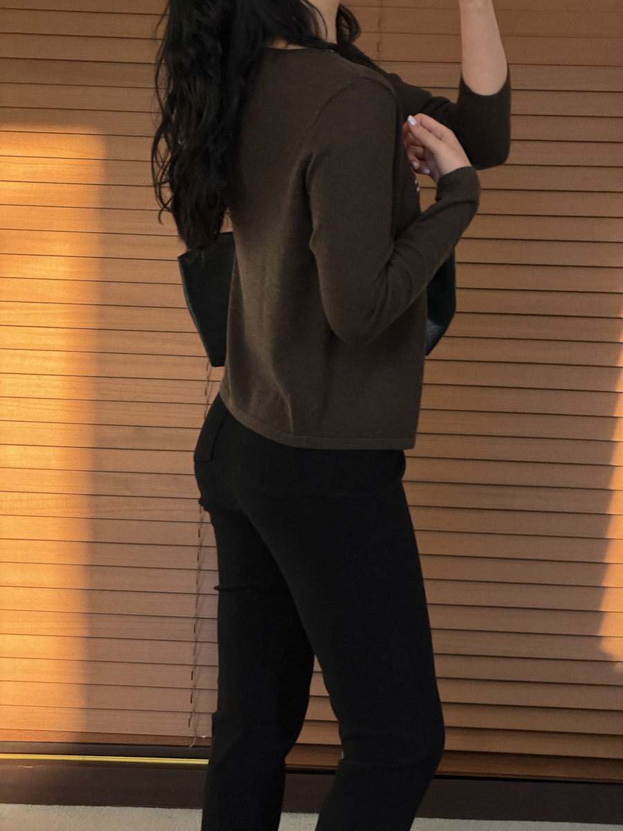 Cocoa Knit Cardi Set