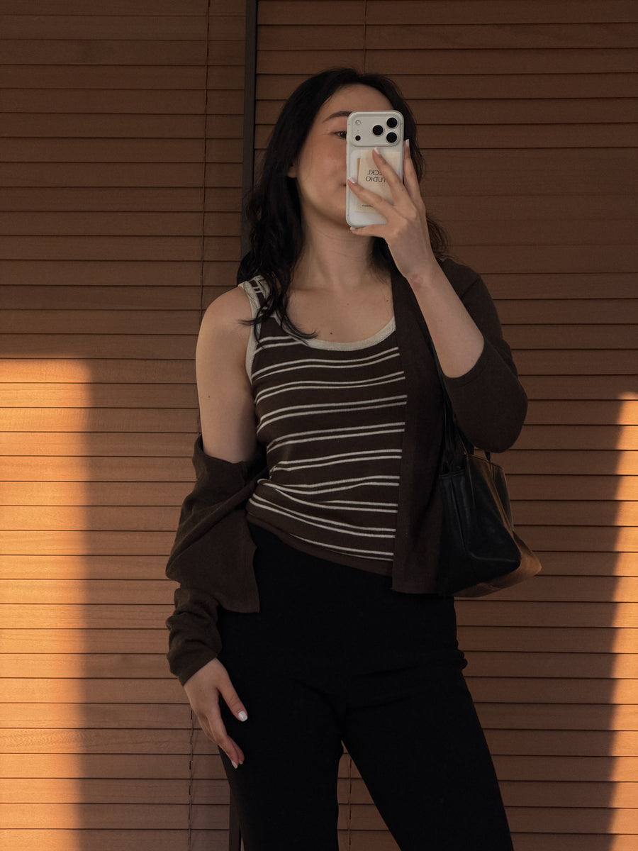 Cocoa Knit Cardi Set