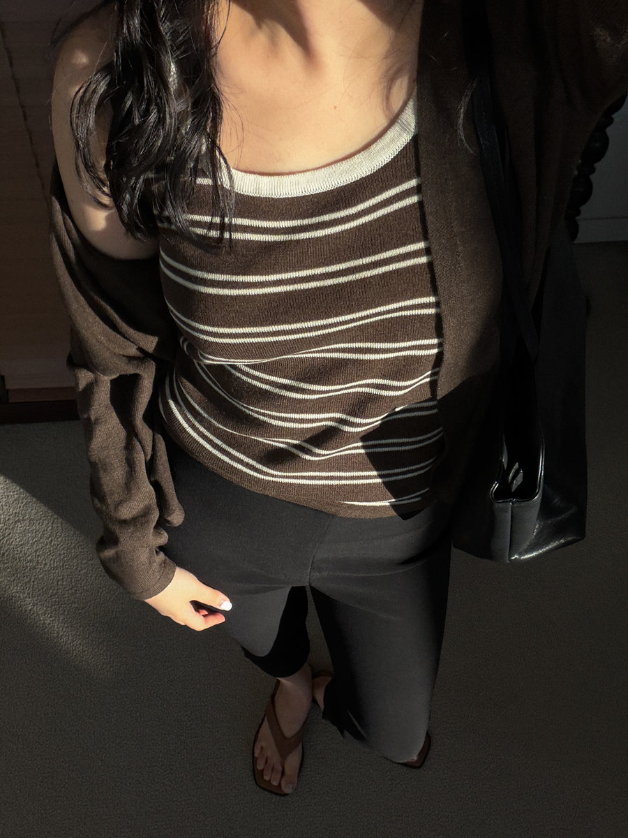 Cocoa Knit Cardi Set