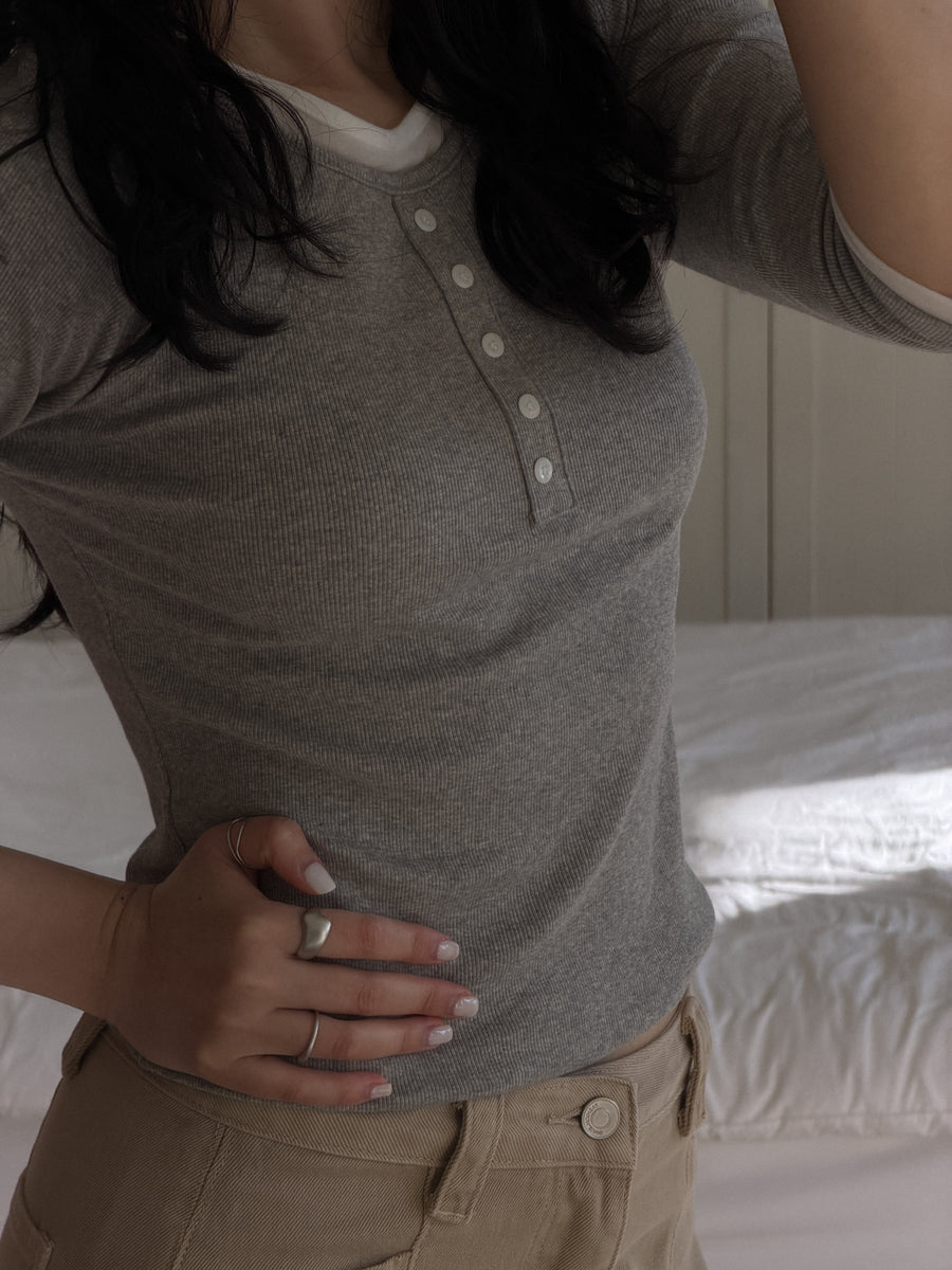Layered Henley Tee