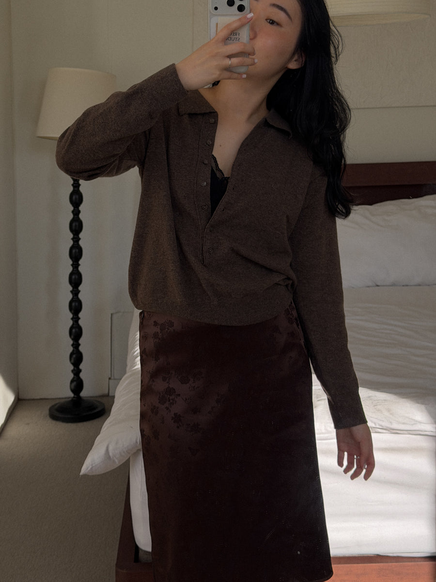 Placket Polo Knit