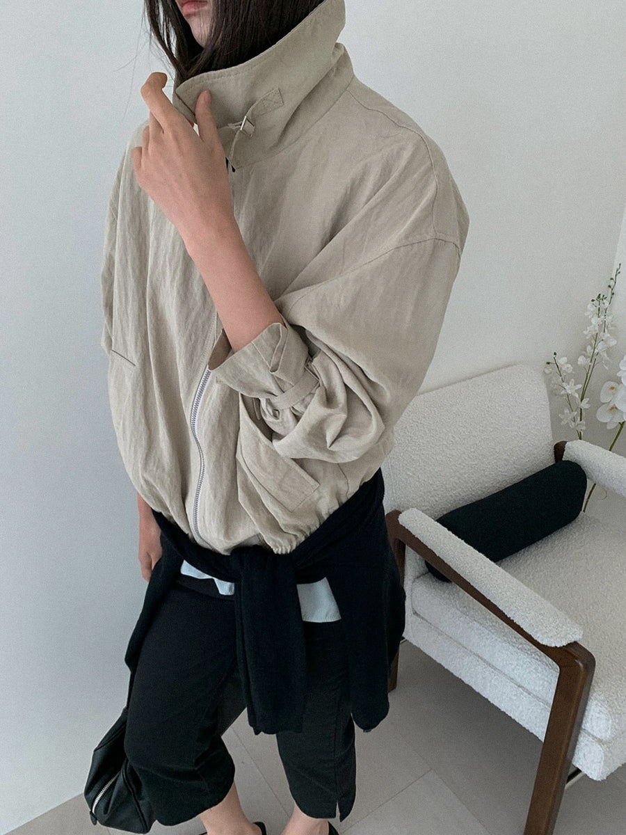 Crinkle Collar Jacket