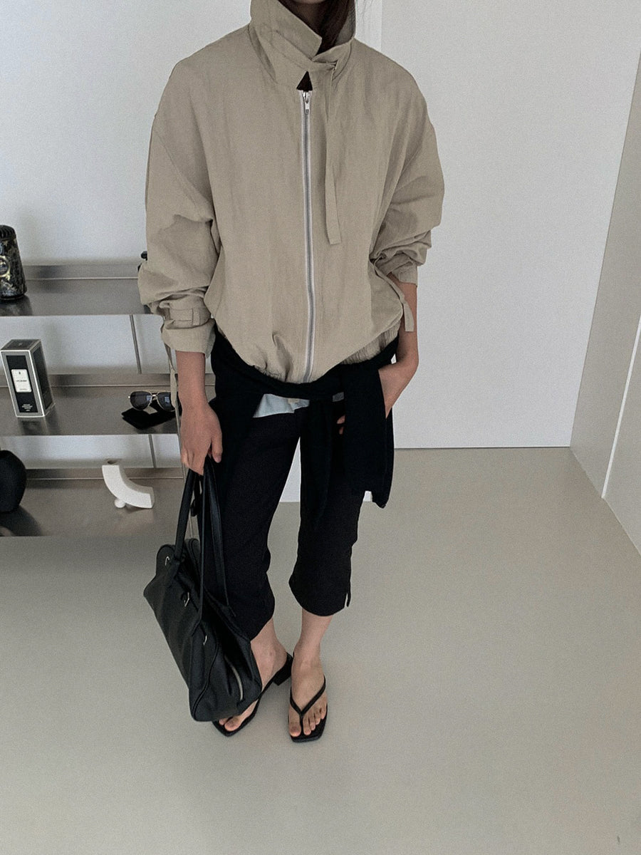 Crinkle Collar Jacket