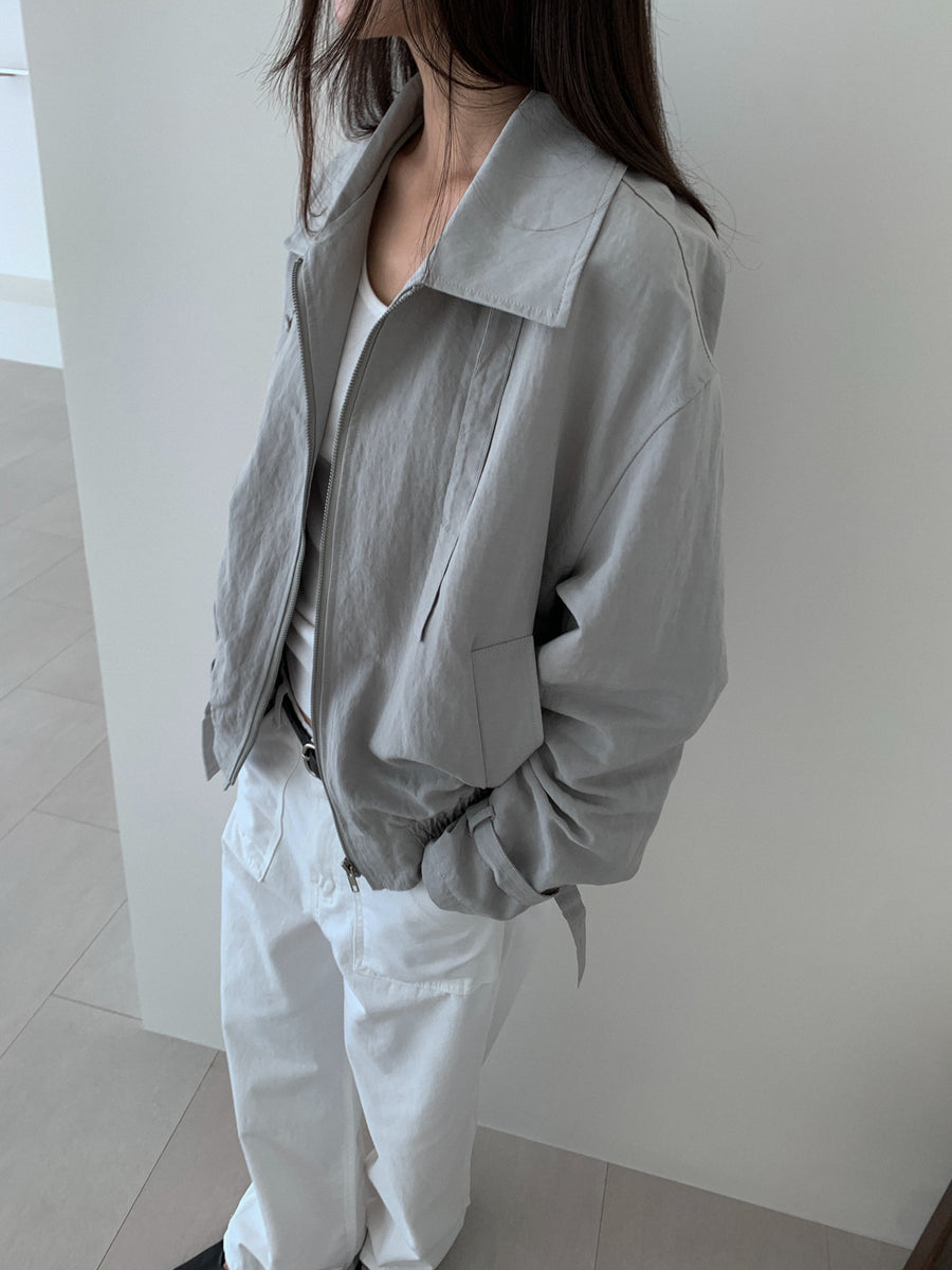 Crinkle Collar Jacket