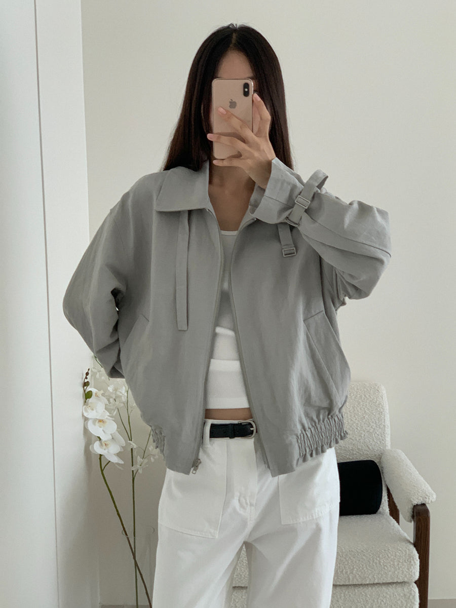 Crinkle Collar Jacket