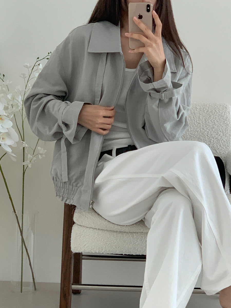 Crinkle Collar Jacket