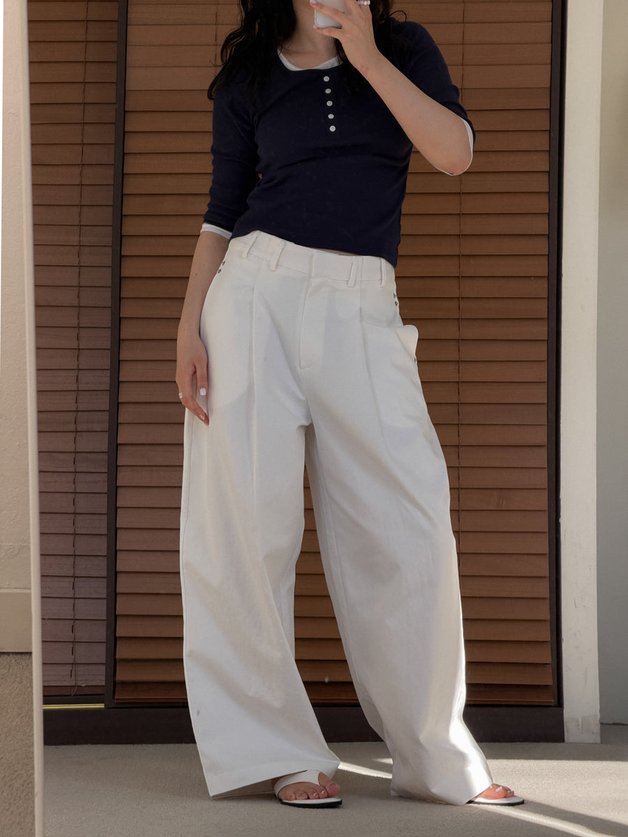 Clean White Slacks