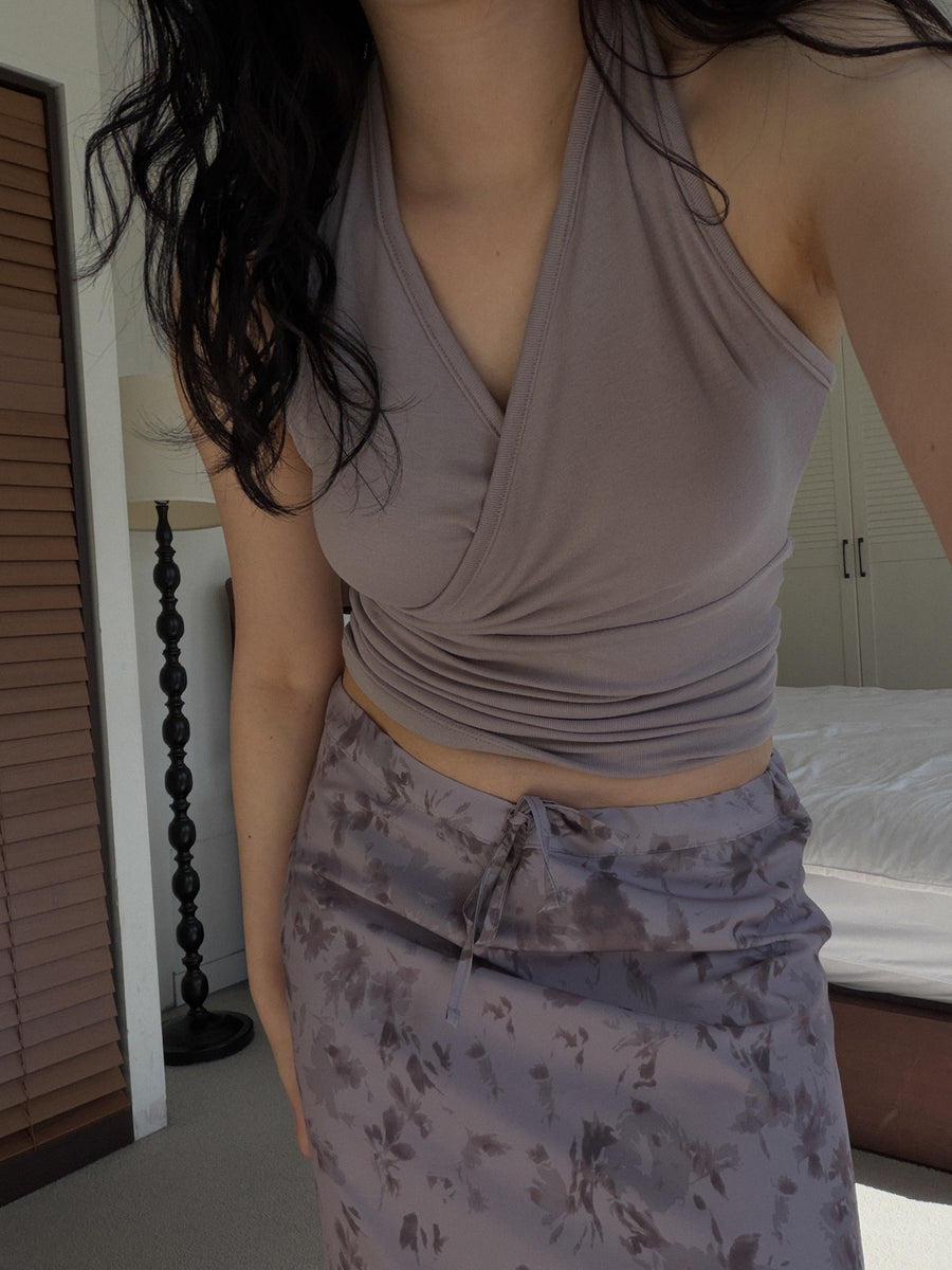 Soft Wrap Halter Top