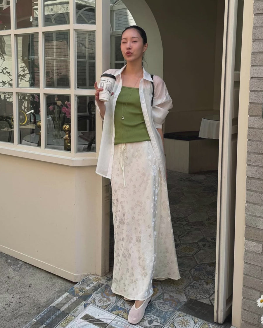 Floral Banding Skirt (long/short)