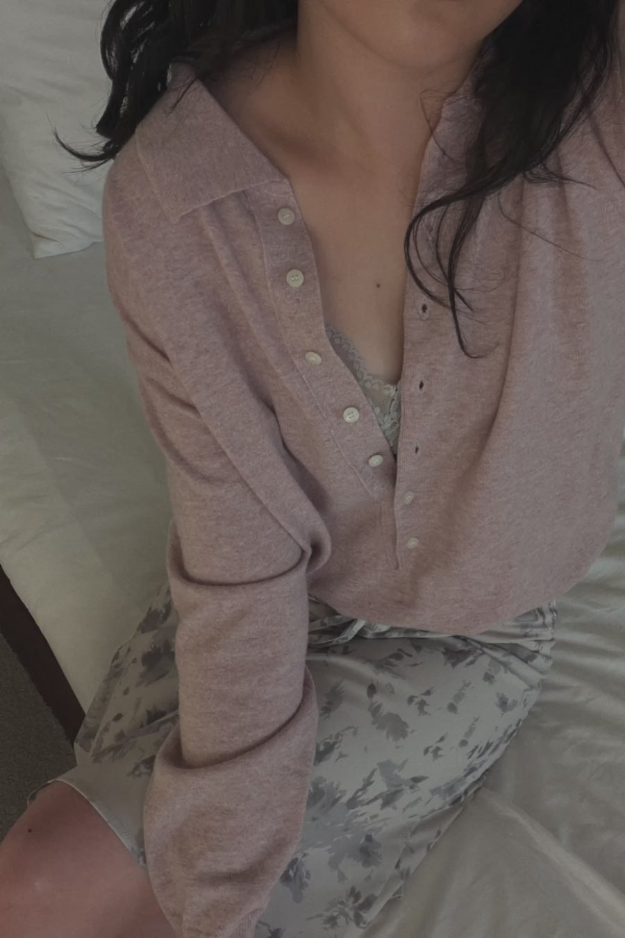 Placket Polo Knit