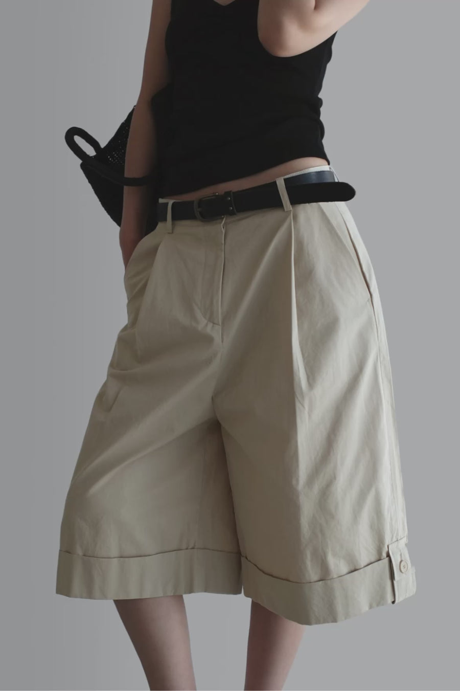 Cuffed Bermuda Shorts