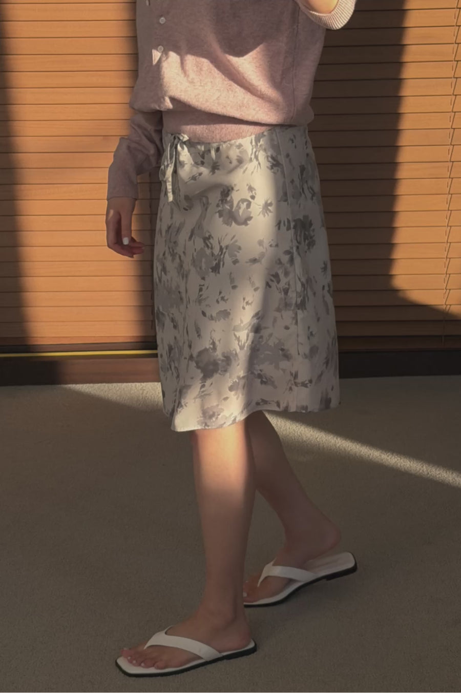 Watercolour Floral Skirt