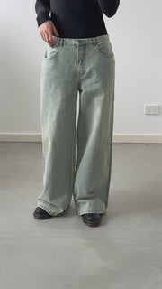 by DOE - Distressed Brushed Denim Jeans