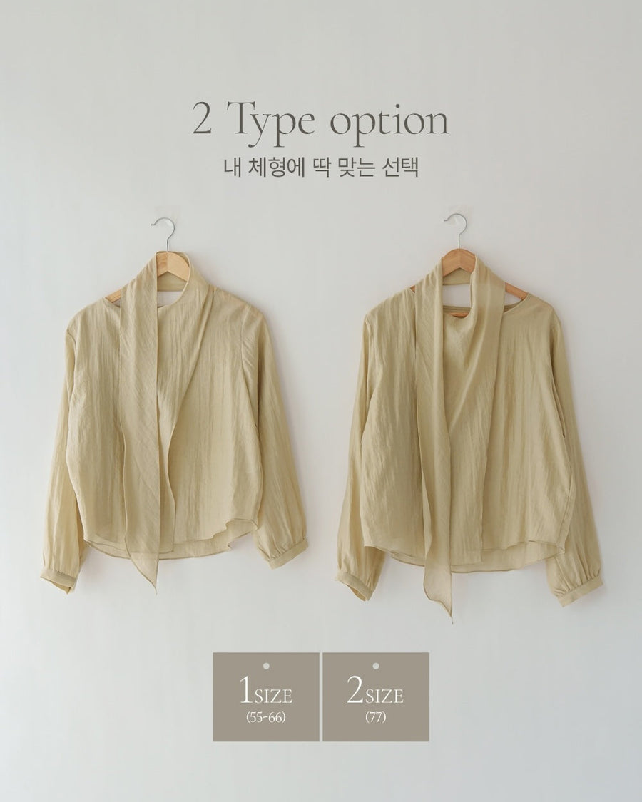 Layered Tie Blouse